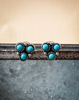 Claire  Fashion Stud Earring - Turquoise
