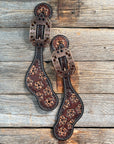 Flower Power Jet, Champagne, Topaz Spur Straps 