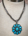 Lola Flower Pendant Fashion Necklace