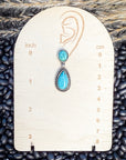 Molly Post Dangle Fashion Earrings - Turquoise
