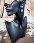 Molly Post Dangle Fashion Earrings - Turquoise