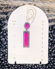 Haven Dangle Fashion Earrings - Pink