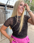 Lariat Mesh Top