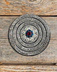 Black Clear Circle Rhinestone Rosette - Assorted Conchos