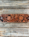 Light Oil Floral with Black Bronc Noseband