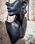 Cow Head Cameo Dangle Fashion Earrings