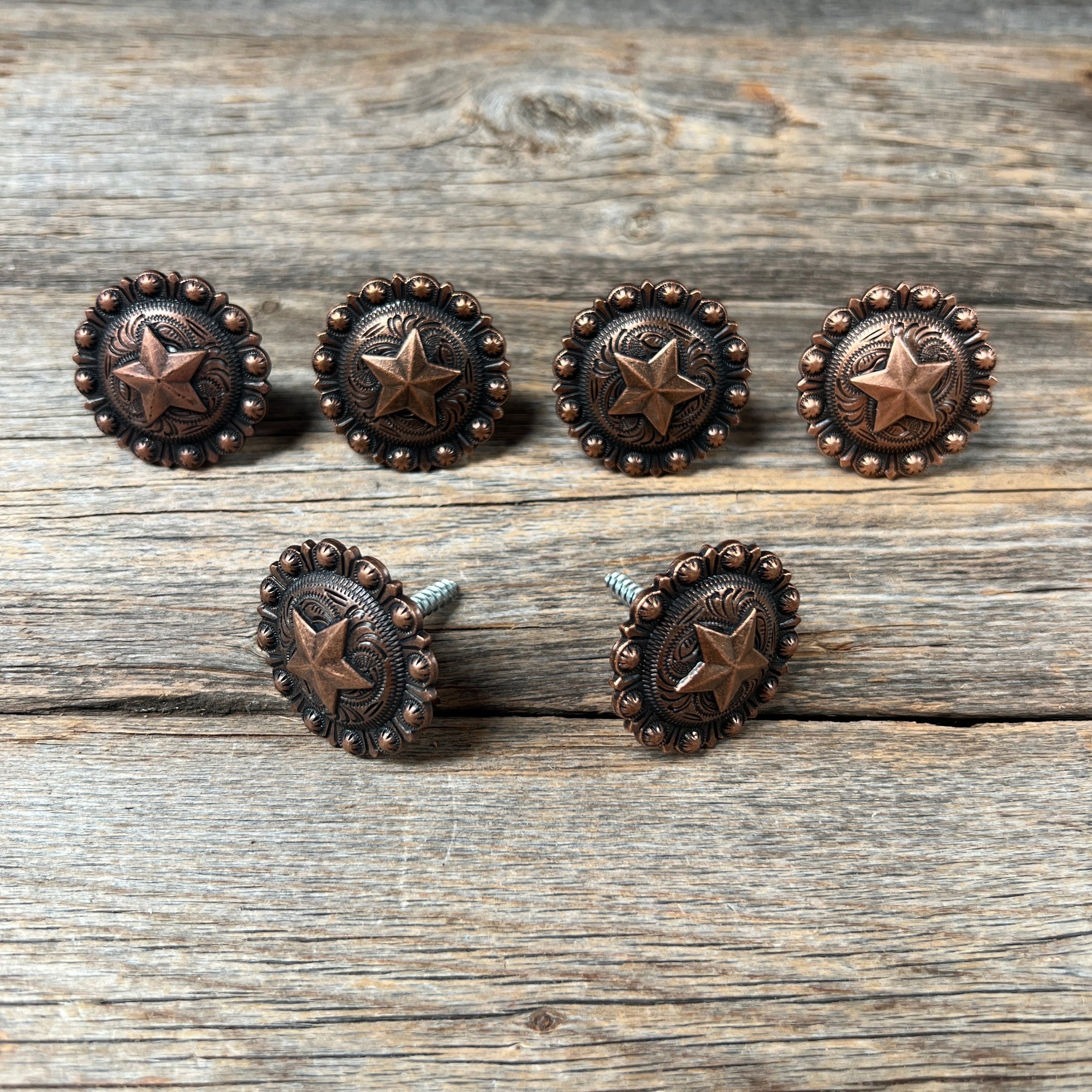 Copper Star Saddle Set  SSW175