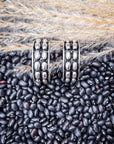 Abilene Metal Bubble Fashion Stud Hoop Earrings