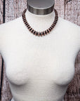 Lenora Navajo Style Beaded Fashion Necklace - Copper