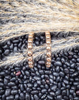 Galveston Metal Bubble Fashion Stud Hoop Earrings - Gold