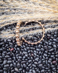 Galveston Metal Bubble Fashion Stud Hoop Earrings - Gold