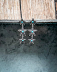 Burst Star Drop Fashion Stud Earrings