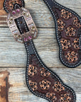 Flower Power Pink, Champagne, AB Spur Straps 