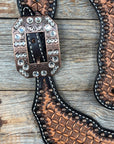 Copper Dot Honeycomb Clear Spur Straps  
