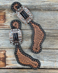 Copper Dot Honeycomb Clear Spur Straps  