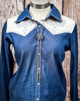 The Midnight Concho – Stone Bolo Fashion Necklace