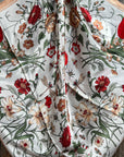 35X35" Peach and Cream Tulips and Lilies Wild Rag / Scarf WR1012