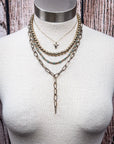 The Dustwalker Layers – Multi-Strand Bead & Chain Fashion Necklace Set