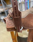Dark Brown Long Gun Flank Scabbard