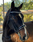 Crystal Patent Browband - Blue Frost