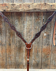 Medium Oil Floral and Teal Dot Breastcollar 