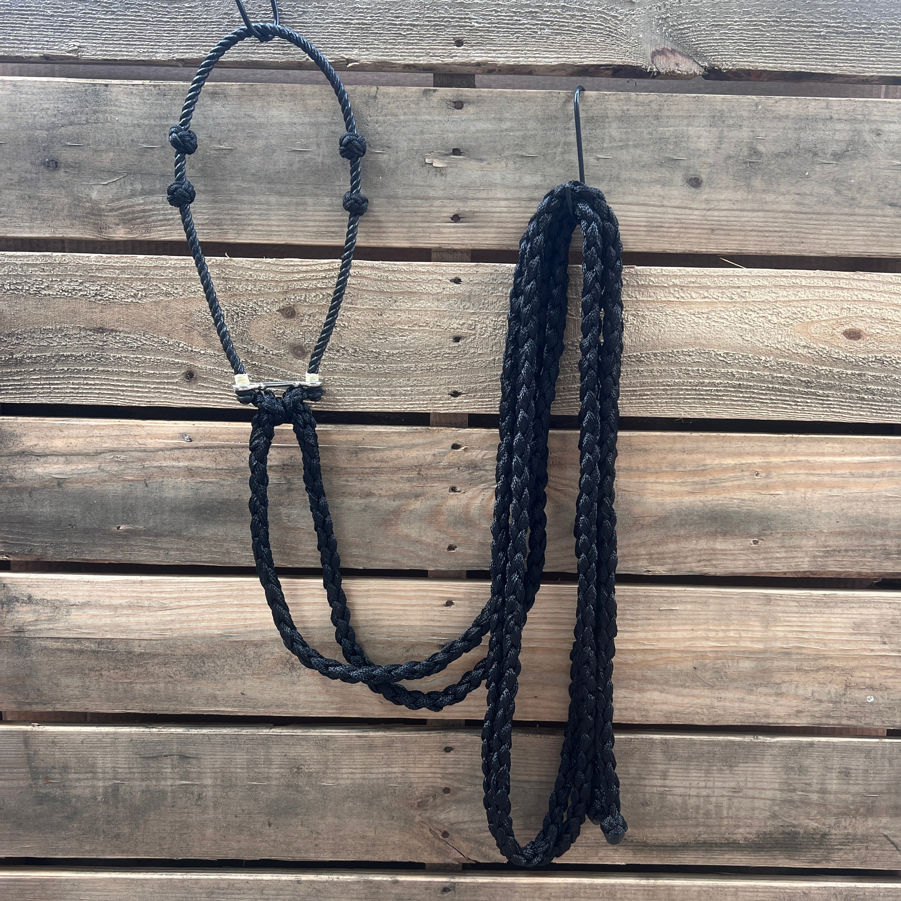 Lariat Hackamore and Double Reins - Assorted Colors