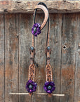 Silver Buckstitch One Ear Headstall / Bridle 