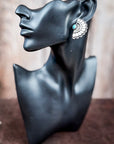 Prairie Halo Fan Concho Fashion Stud Earrings