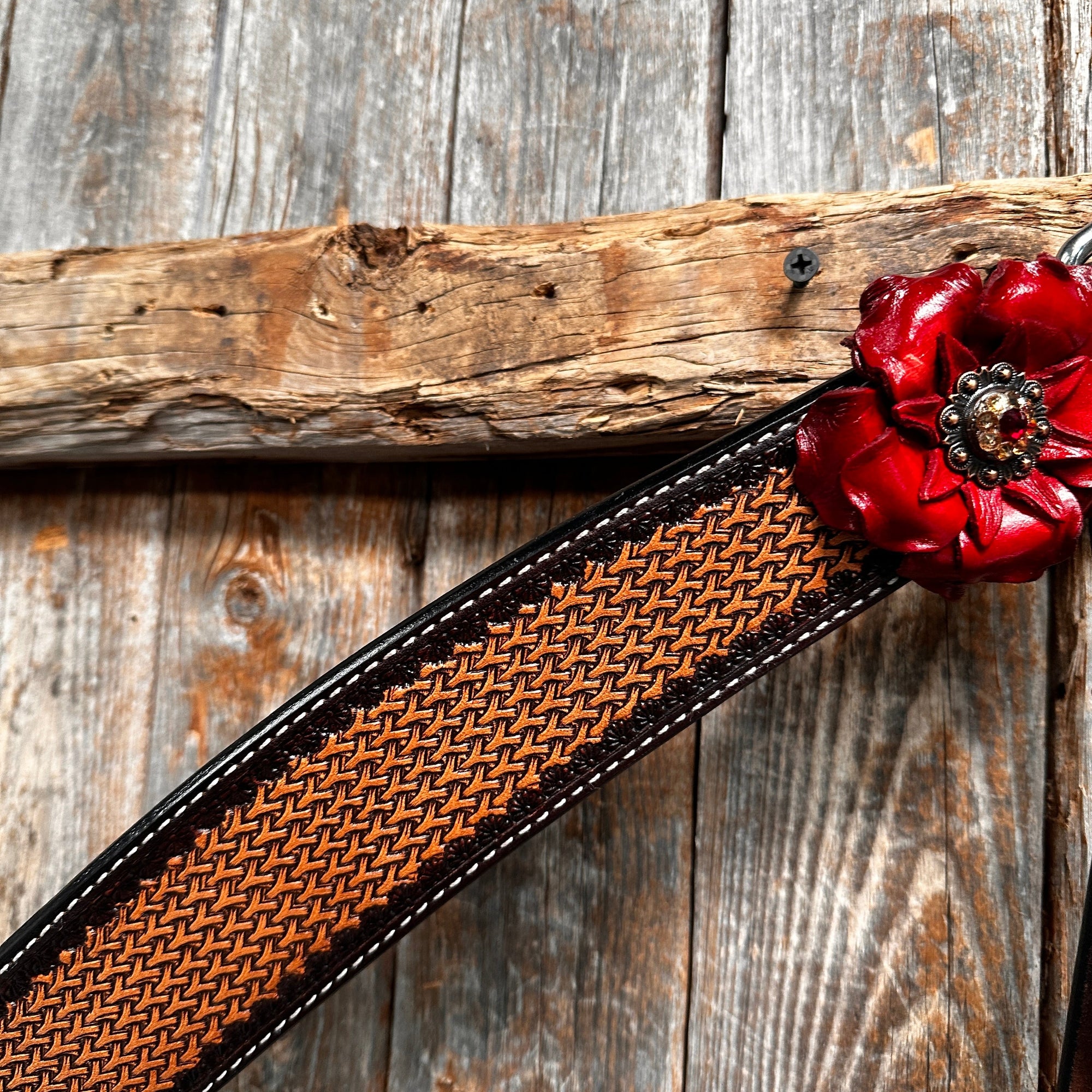 Foxtail Ruby - Champagne Browband/One Ear Headstall &amp; Breastcollar Tack Set 
