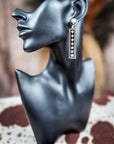 Silver Spur Fashion Bar Earrings