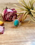 Kingman Turquoise Sterling Silver Ring – Size 8.5