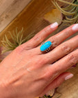 Kingman Turquoise Sterling Silver Ring – Size 7