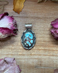 Golden Hills Turquoise Sterling Silver Pendant