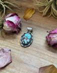 Golden Hills Turquoise Sterling Silver Pendant