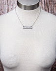 Cattleman Dainty Bar Fashion Necklace