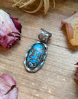 Golden Hills Turquoise Sterling Silver Pendant
