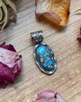 Golden Hills Turquoise Sterling Silver Pendant