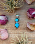 Kingman Turquoise Sterling Silver Pendant