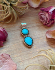 Kingman Turquoise Sterling Silver Pendant