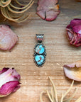Golden Hills Turquoise Sterling Silver Pendant