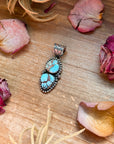Golden Hills Turquoise Sterling Silver Pendant