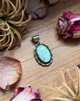 Palomino Turquoise Sterling Silver Pendant – Oval