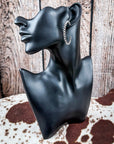 Silver Spin Fashion Hoop Earrings