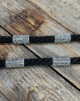 Rhinestone Nylon Barrel Racing Reins 