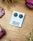 Sterling Silver Kingman Turquoise Stud Earrings