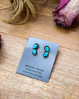 Sterling Silver Kingman Turquoise Stud Earrings