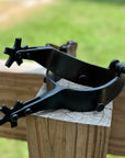 AJ Tack Men's Black Bull Riding Spurs