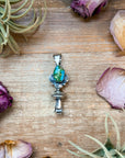 Sterling Silver Sonoran Gold Turquoise Blossom Pendant