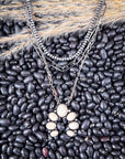 Dusty Squash Blossom Layer Fashion Necklace