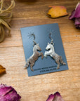 The Devon – Sterling Silver Horse Dangle Earrings – Native Made by L.Y.